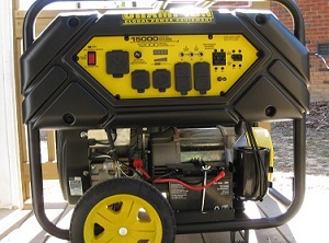 One of the biggest portable generator for home use.  12,000 runnng watts and 15,000 starting watts.