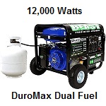 Duromax XP1200EH Dual Fuel Portable Generator.