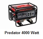 Predator 4000 Watt Portable Generator for producing electricity during Home Power Outages / Cut.