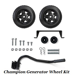 Wheel Kit for Champion Power Equipment 40065 Generator with Folding Handle and 8 in Never Flat Tires.