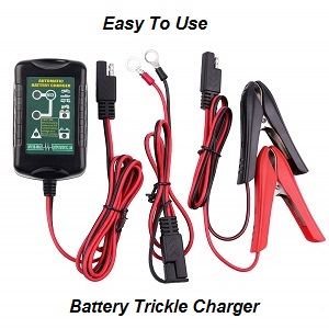 Generator battery trickle charger for portable generator. This portable battery charger is perfect for charging all 6V / 12V type batteries used for portable generators, cars, boats, motorcycle, etc.