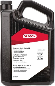 One Gallon size of Oregon Premium Quality Bar and Chain Oil. If you use your chainsaw a lot then you would probably be more interested in the gallon size of the Oregon bar and chain oil.