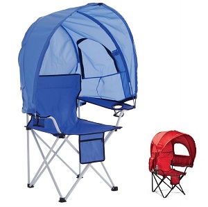 Brylanehome Camp Chair with Canopy Shade Cover.