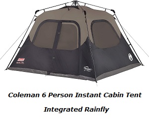 Coleman 6 Person Instant Cabin Tent.