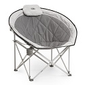 Relax for a while in the CORE Oversized Padded Round Moon Chair.  This moon shaped chair sets up quickly.
