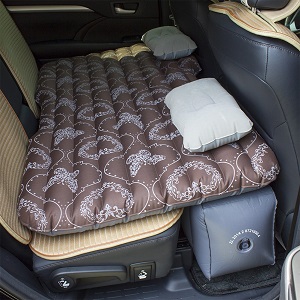 JOTOM Multifunctional Inflatable Air Bed Mattress for Car, SUV backseat with 2 inflatable air pillows.