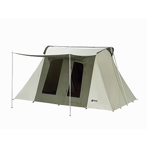 Kodiak Canvas Flex-Bow Deluxe 8-Person Camping tent Model 6014 10 x 14 for tall person and with awning.