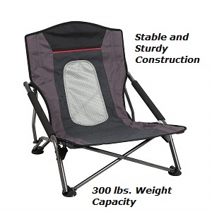 PORTAL Lightweight Low Gravity Folding Camp, Lawn Chair with Carry Bag.