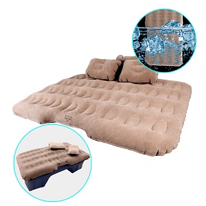 Shelterin Multifunctional Car Inflatable Air Bed Mattress with two inflatable pillows for Back Seat.