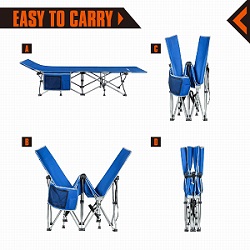 Heavy Duty Folding Camp Bed by KingCamp.