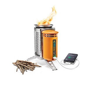 BioLite Wood Burning Camp Stove with USB Charger.