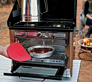 Top Rated Camp Chef Propane Outdoor Portable Cook Stove with Oven for Camping, Stainless Steel Construction.
