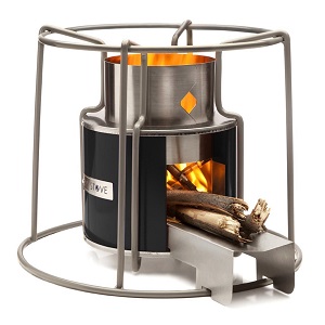 EZY Wood Burning Heater Metal Stove Vintage Portable Cooking Camp Stove.