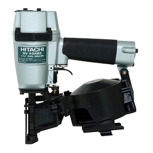 Hitachi 7/8 inch to 1 3/4 inch 16 Degree Coil Roofing Nailer NV45AB2.