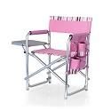 Picnic Time Brand Portable, Lightweight, Folding Sports Chair in Pink.