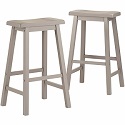 29 inch counter height backless Grey Stools by iNSPIRE Q.