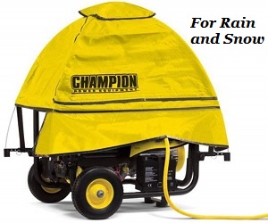 Generator Covers for 3000 to 10000 Watt Generators. Durable and waterproof Champion running generator covers for your portable generator during rain and snow.