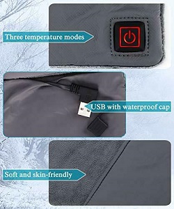 Joytek Heated Scarf for Ladies and Men to provide warmth to your neck area while outdoors in cold weather. This scarf heats the back of your neck.