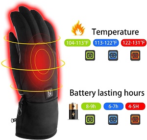 Aroma Season Heated Work Gloves for Men and Women. Great heated gloves for Hunting, Fishing, Motorcycle Riding, Snowboarding and just the non work task of walking the dog.
