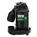 Wayne 1/3 HP Cast Iron Submersible Sump Pump with tether float switch.