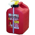 No-Spill 1405 2.5 Gallon Poly Gas Can with thumb button control for precise pouring.