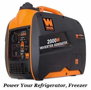 Storm Readiness - WEN 2000 watt compact inverter generator to power refrigerator, lights, electronic devices, freezer and more during emergency power outage.