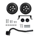 Wheel Kit for Champion 2800 watts to 4750 watts portable generator with folding handle and never flat tires.