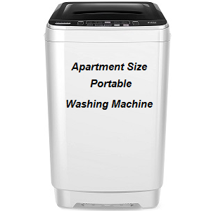 Apartment size portable washing machine for small apartment. This portable washing machine is perfect for keeping clothes clean from the comfort of your small apartment, camper, RV, small house with no washer hookups, etc.