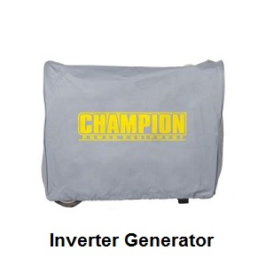 Small Champion Vinyl Inverter Generator Cover for 3100 watt Champion inverter generator.