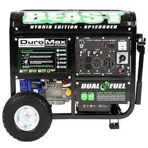 Duromax Beast XP12000EH Dual Fuel Gas, Propane Portable Generator for Home Power Outage.