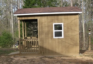 Storage Shelter for running and storing Champion 12,000 runnng watts and 15,000 starting watts generator.