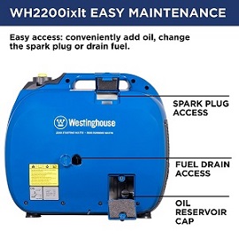 Westinghouse WH2200iXLT Compact Portable Inverter Generator for Camping.