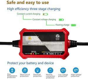 Battery Trickle Charger for Motorcycle Battery.