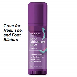 Blister Prevention for your feet. Anti-blister balm stick is one of the best anti-blister products to help prevent blisters on your toe, heel, etc. on your foot caused by your hiking boots or walking shoes.