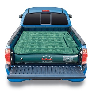 AirBedz Mid Size Lite Green Short Truck Bed Inflatable Air Mattress for truck bed with Pump, for Sleep, Camping.