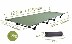 Desert Walker Portable Outdoor Camping Cot Bed.