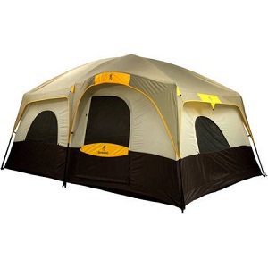 2 Room Browning Big Horn Cabin tent with 2 Doors and 6 Windows.