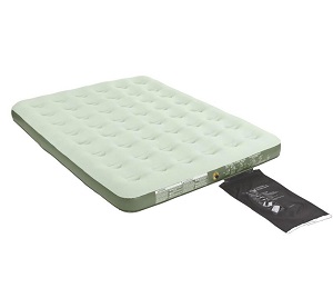 Single High Coleman Portable Thin Air Bed Mattress for Camping and Heavy People.