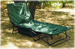 Military Cot Tent for one person.