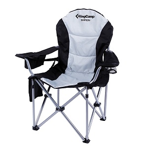 KingCamp Lightweight Heavy Duty Folding Camp Beach Chair with Lumbar Back Support for Bad Back.