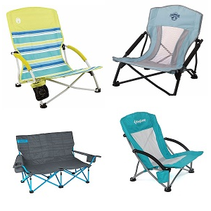 Low To The Ground Seat Folding Chairs for Outdoor Concerts.