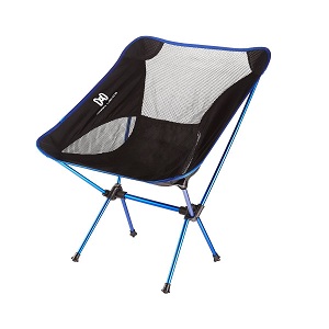 Compact, Portable Ultralight Moon Lence Folding Camping Backpacking Chair with Carry Bag.