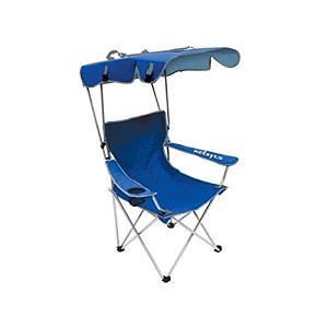 Oversize Heavy Duty Folding Camping Chair with Waterproof Canopy.