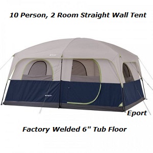 Ozark Trail Big Cabin Tent with Loft, Electrical AC Port for Electrical Outlets Access.