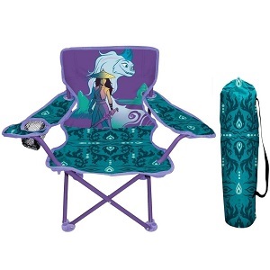 Purple Kids Folding Camping Chair with Carrying Bag for Camping, Beach, Outdoor Activities.