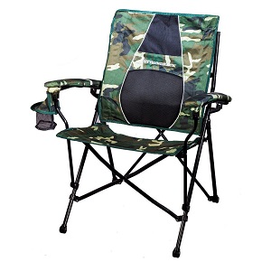 STRONGBACK Elite Heavy Duty Folding Camp Chair with lumbar support.