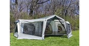 Tahoe Gear Carson Screened in Tent for Camping, 3 Season 14 Person Large Family Cabin Tent with Screen Room.