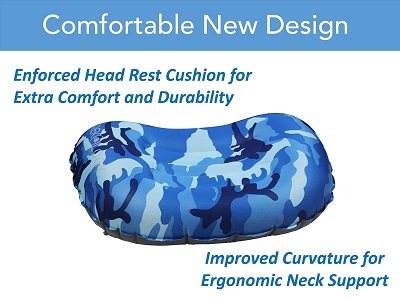 TrekologyUltralight Inflatable Pillow for Camping, Travel. Great gifts for campers ideas for the outdoorsy person.