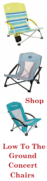 Low To The Ground Lawn / Concert Folding Chairs.