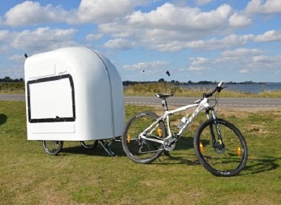 Wide Path Camper Bicycle Camper Folded.